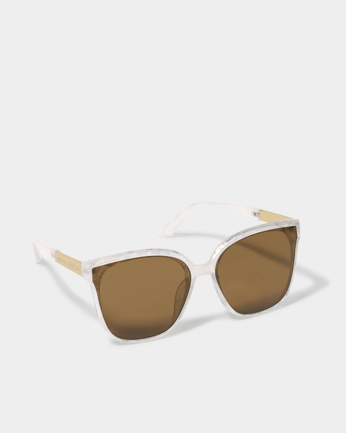 Savannah Sunglasses- White Marble