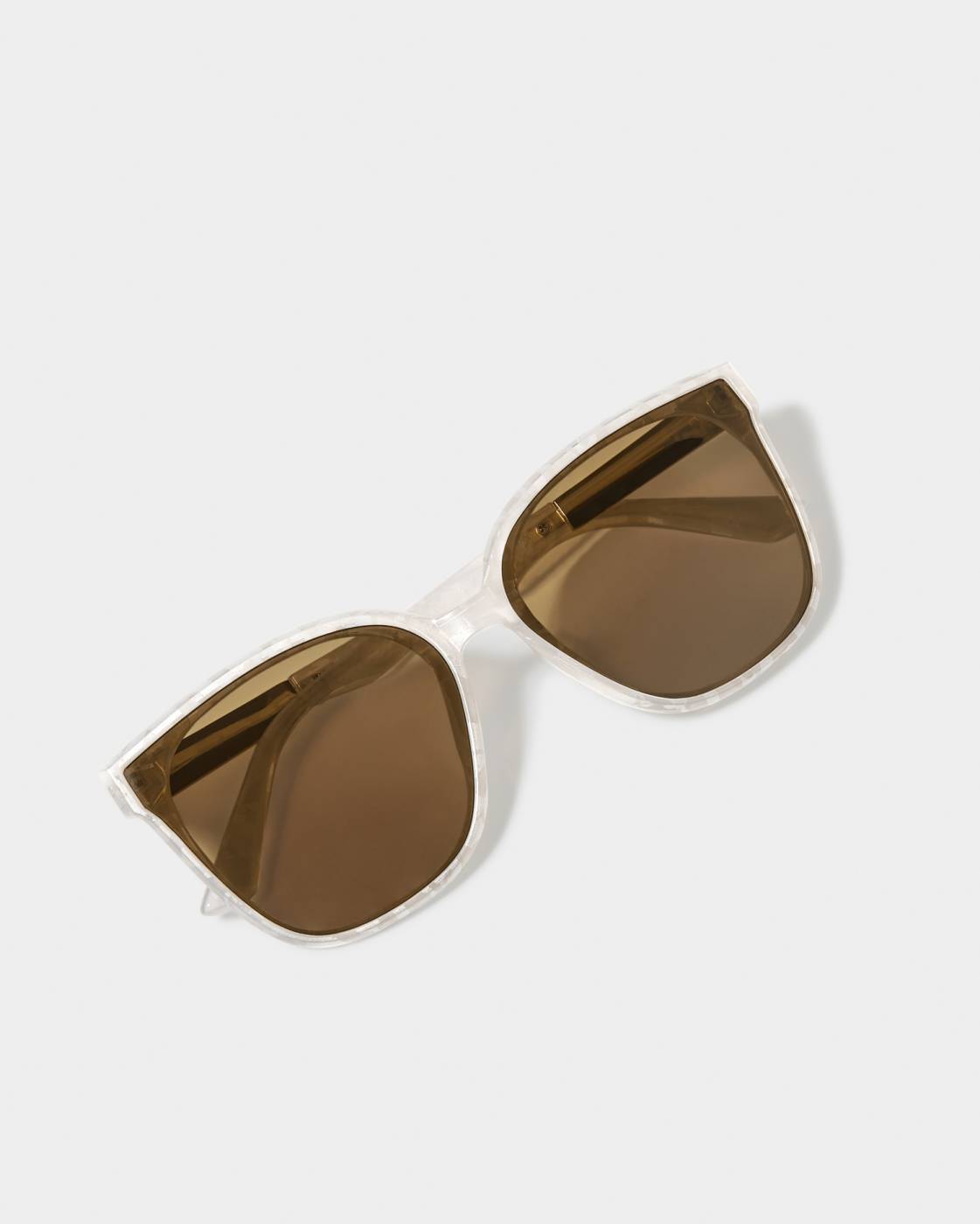 Savannah Sunglasses- White Marble