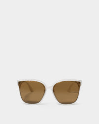 Savannah Sunglasses- White Marble