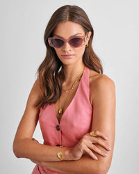 Remini Sunglasses Pink Transparent