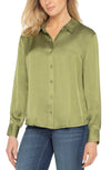 Button Up Front Woven Shirt