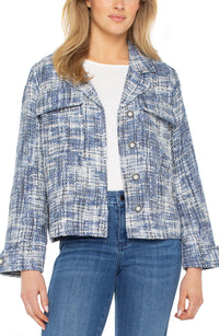 Button Front Boxy Shacket