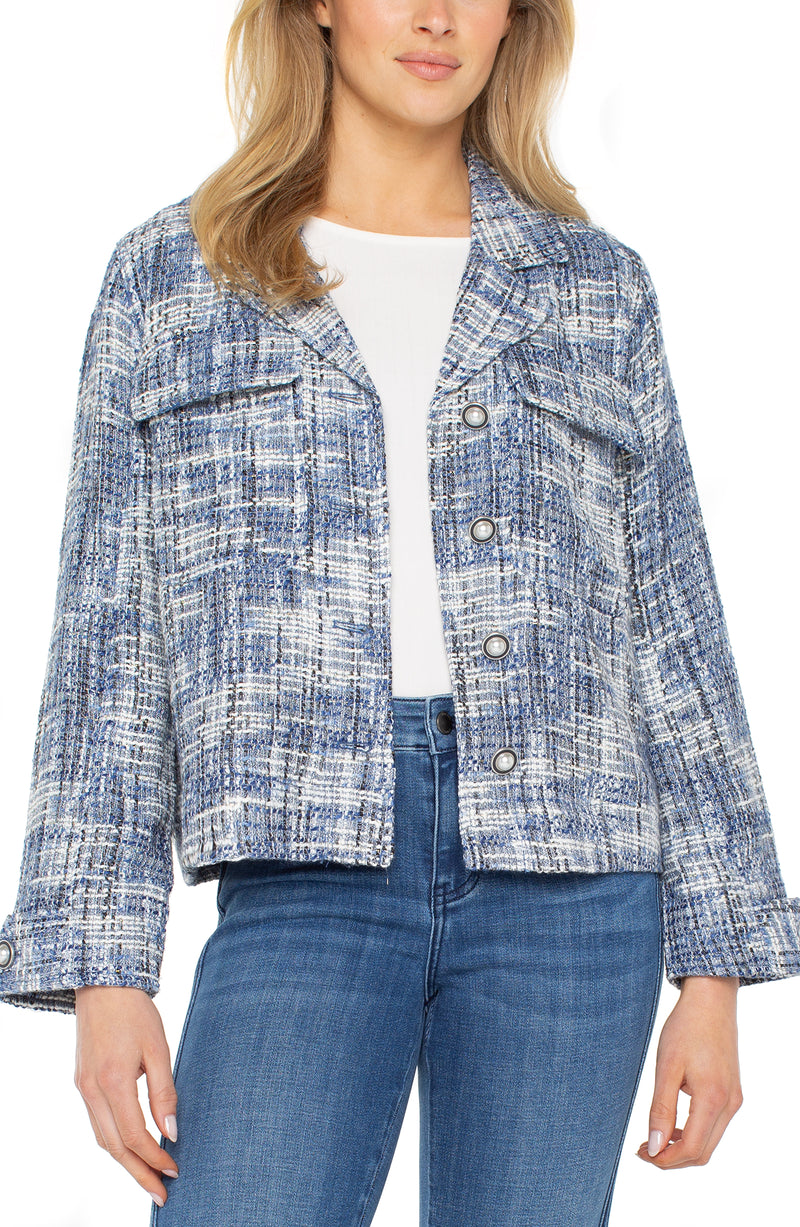 Button Front Boxy Shacket