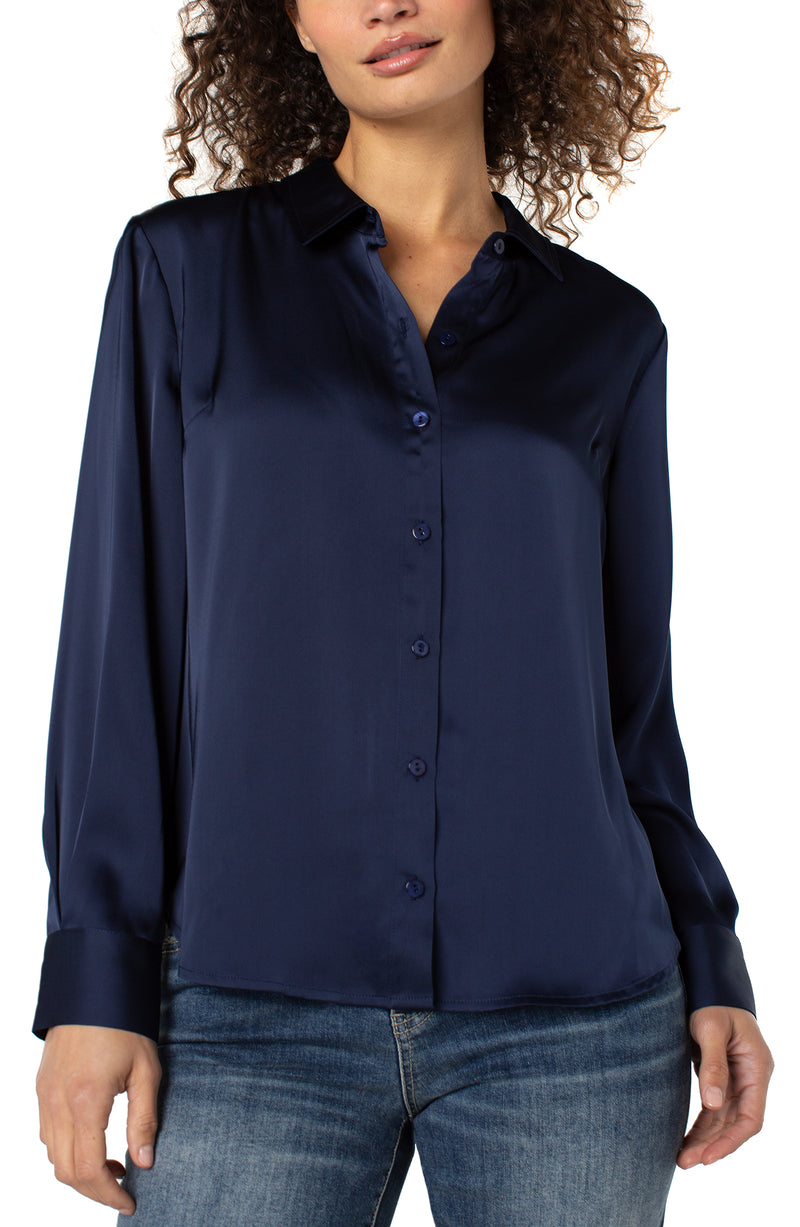 Button Front Woven Shirt