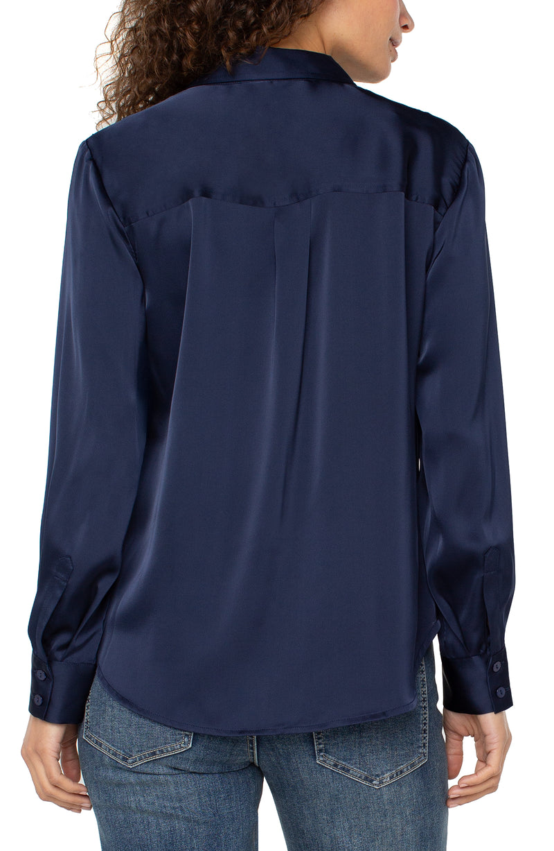 Button Front Woven Shirt