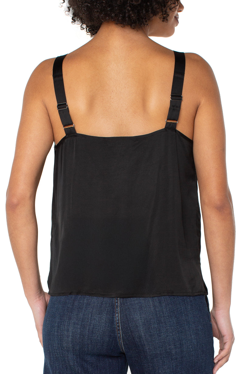 Woven Lace Trim Tank