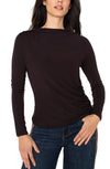 Long Sleeve Mock Neck Top