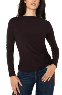 Long Sleeve Mock Neck Top